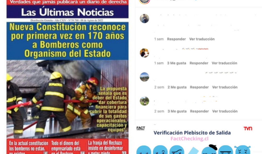 Propuesta de nueva Constitución no establece que bomberos de Chile será un organismo del Estado
