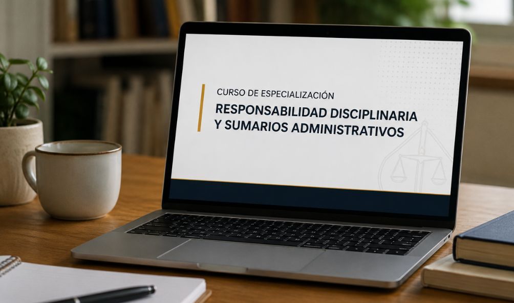 Comenzó curso de especialización en responsabilidad disciplinaria para el sector público