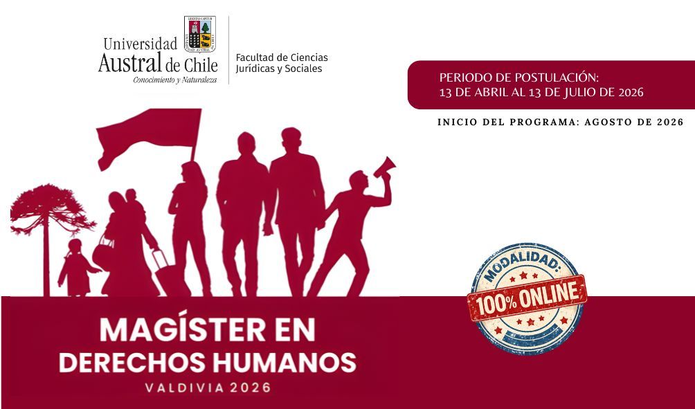 UACh abre postulaciones para su Magíster en Derechos Humanos 2026