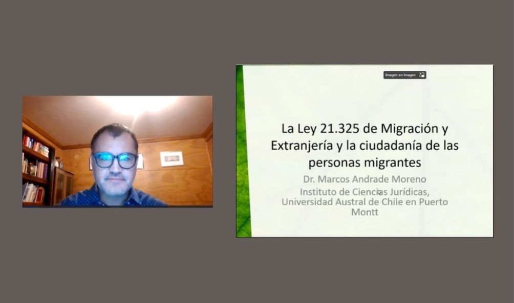 Profesor Marcos Andrade expuso en conversatorio sobre Actualidad Migratoria
